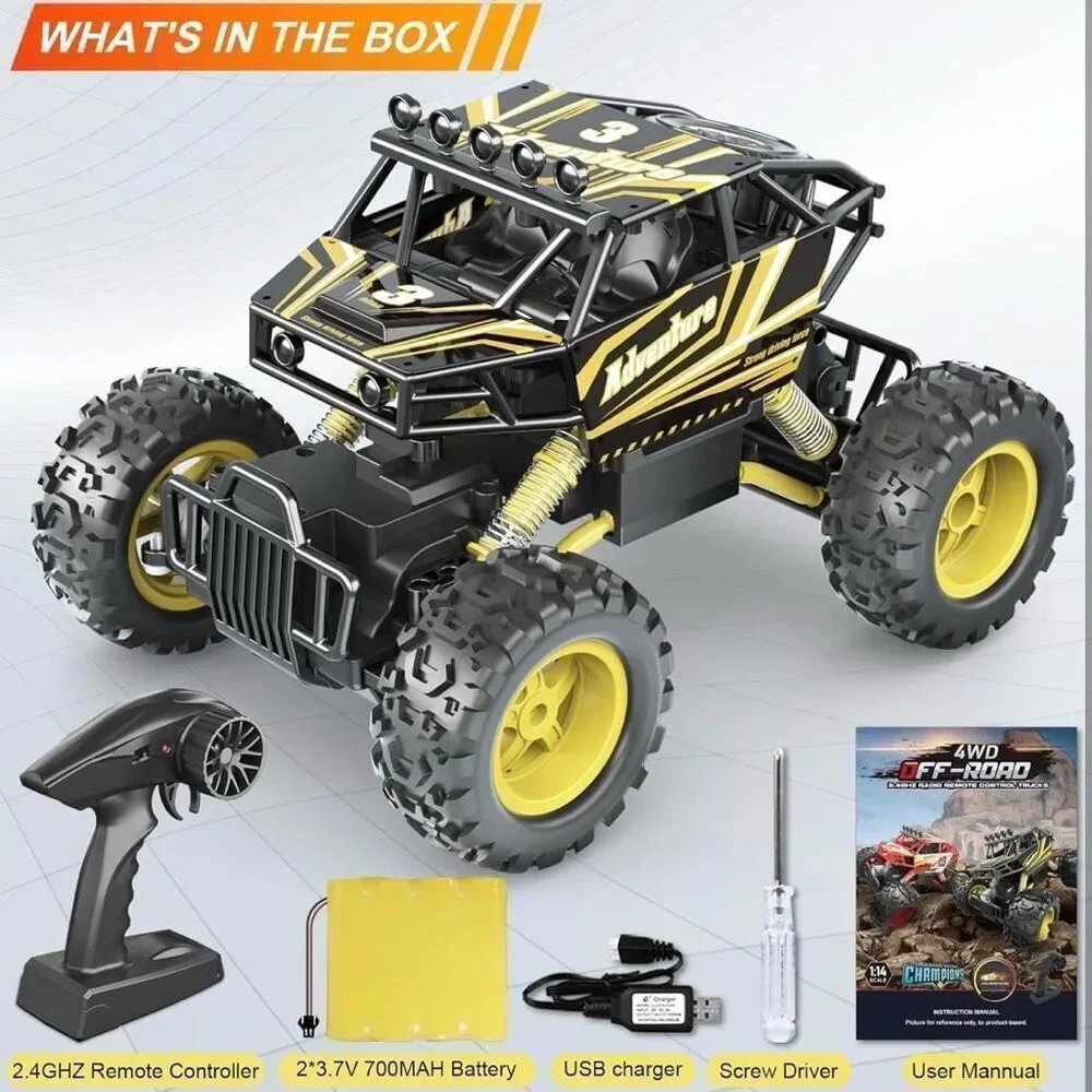 Remote Control Car Boys & Girls All Terrain Monster Truck Rechargeable Batteries